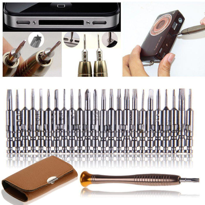 25 in 1 Electronic Torx Screwdriver Opening Repair Tool Kit - Dynagem 