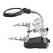 Soldering Stand With LED Light Magnifier - Dynagem 