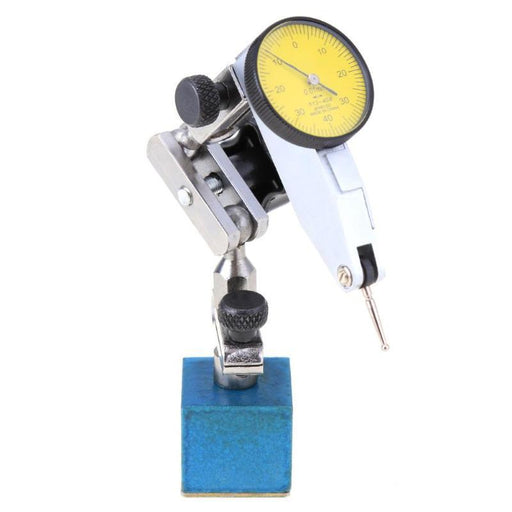 Lever Dial Indicator 0-0.8mm Shockproof With Mini Universal Flexible Magnetic Base - Dynagem 
