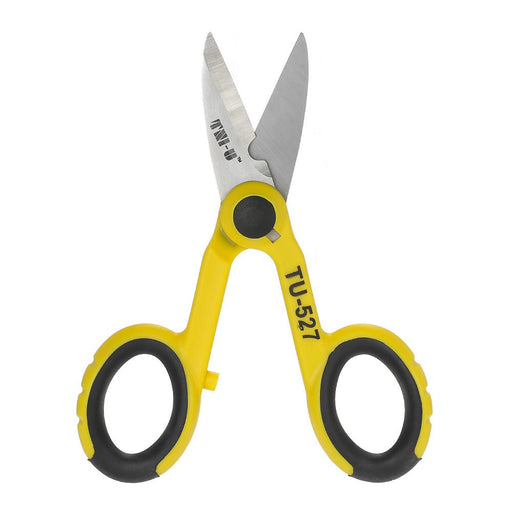 TNI-U TU-527 5.7" Multipurpose Steel Electrician Scissors Shears Cut/Strip Electrical Wire with Wire Cutting Notch - Dynagem 