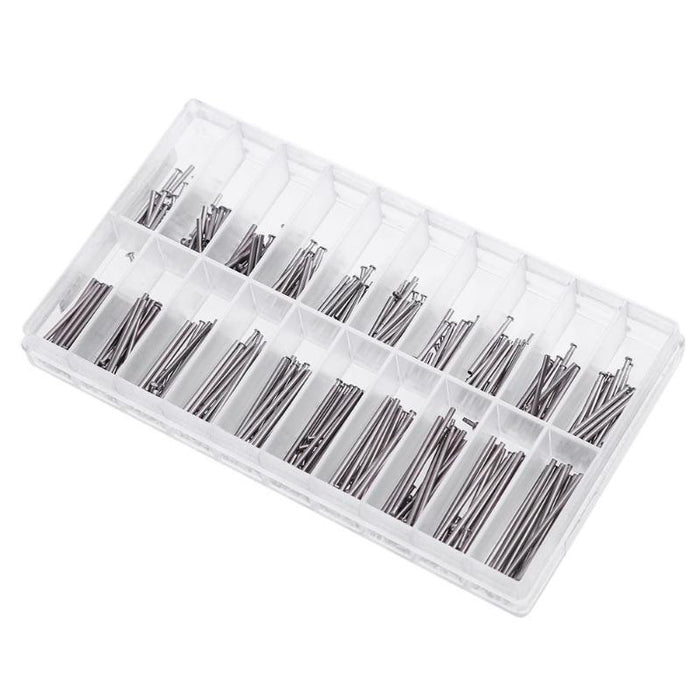 300Pcs 8mm - 25mm Stainless Steel Watch Spring Bar Link Pins - Dynagem 