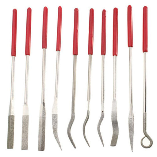 10Pcs Diamond Coated Riffler Files - Dynagem 