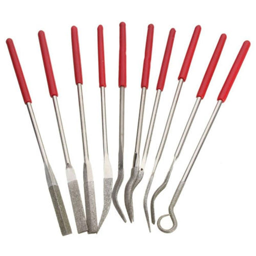 10Pcs Diamond Coated Riffler Files - Dynagem 