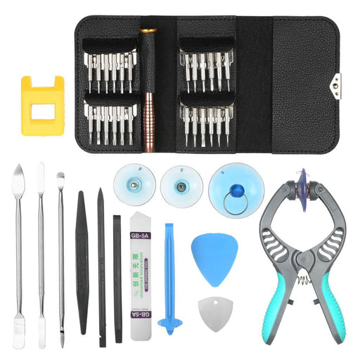 DIY 38 in 1 Mobile Phone Screen Opening Pliers Repair Tools Kit Screwdriver Pry Disassemble Screwdrivers Fix Tool Set - Dynagem 
