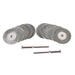10pcs 25/30/40mm Diamond Coated Grinding 3mm Inner Diameter Disc Rotary Blades Cutting Wheel Slice for Dremel Electric   Grinder with 2 Mandrels - Dynagem 