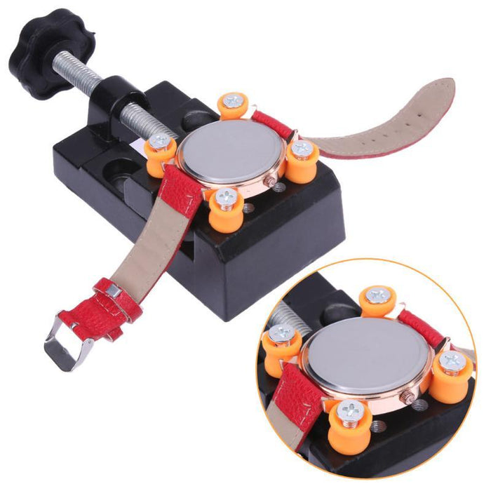 Adjustable Watch Tools Table Bench Watch Repair Tool Kit Aluminium Alloy Clock Nutcracker Watch Hands - Dynagem 