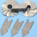 4pcs Screw Thread Pitch Cutting Gauge Tool Set Centre Gage 55 and 60 Degree Inch and Metric Measuring Gauging Lathe Tools - Dynagem 