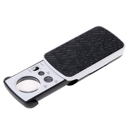 Multifunctional Portable 30X/60X/90X High Madnification Magnifier with 2 LED Lights 1 UV Money Detecting Light Jewelry Magnifying Tool - Dynagem 