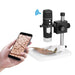 500X Wireless Wi-Fi Digital Zoom Handheld Microscope 1.0MP Camera 8-LED Light Magnifying Glass Magnifier for iOS/Android Phone Tablet - Dynagem 