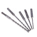 5pcs/set 2 Pits 2 Slots SDS Shank Electric Hammer Drill Bit Set SDS PLUS Rotary Hammer Impact Drill Bit Concrete Masonry Drill 4mm 5mm 6mm 6mm 8mm - Dynagem 