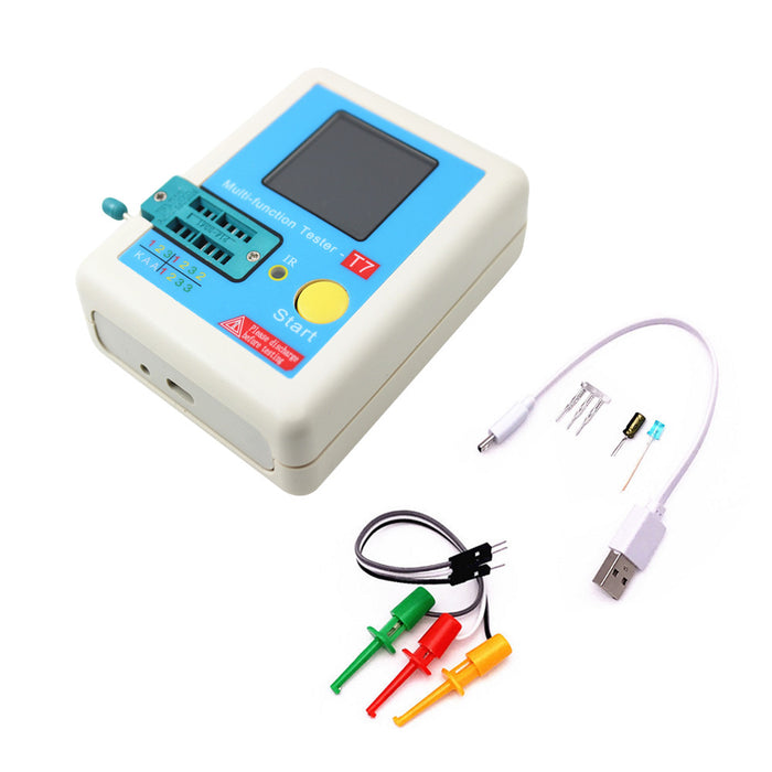 LCR-t7 Transistor Tester TFT Diode Triode Capacitance Tester ESR Tester NPN PNP MOSFET IR Multifunction Tester Multimeter