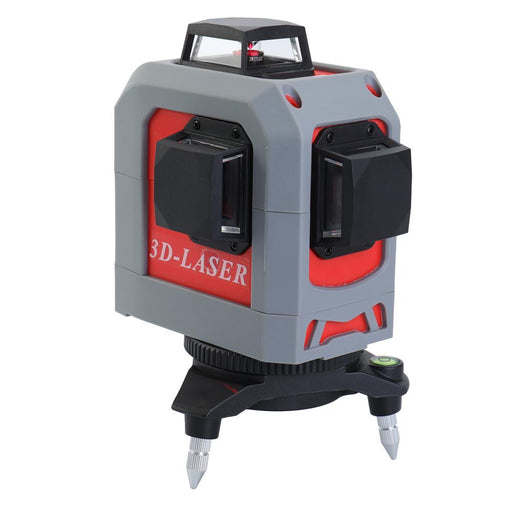 IR 3D Leveler Self-leveling Super Powerful Laser 360° Horizontal and Vertical Red Line Leveling Tool - Dynagem 