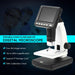 Professional Portable Stand Alone Desktop 3.5" LCD Digital Microscope 10-300X up to 1200x Magnification 5M Resolution and Measurement Storage Card - Dynagem 