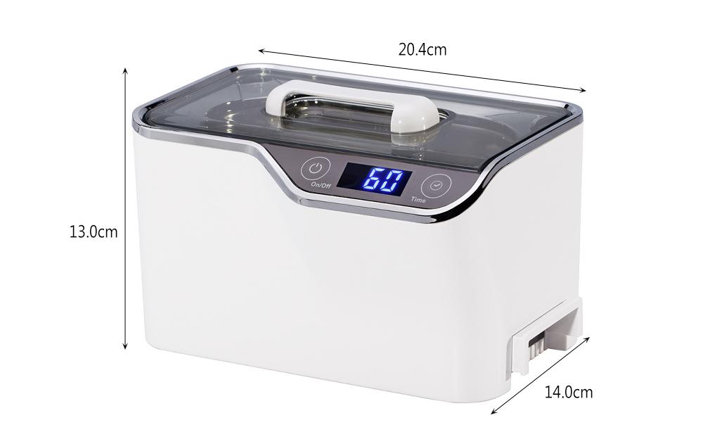600ml Intelligent Ultrasonic Cleaner Cleaning Machine Digital Wave Jewelry Glasses Circuit Board Cleaning Machine Z30 - Dynagem 