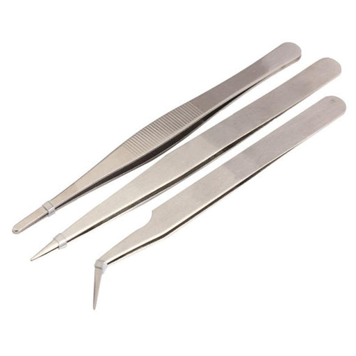 3PCS Stainless Steel Tweezers - Dynagem 