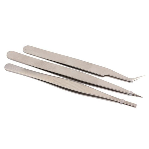 3PCS Stainless Steel Tweezers - Dynagem 