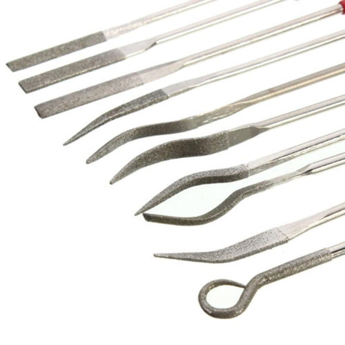10pcs Diamond Riffler File - Dynagem 