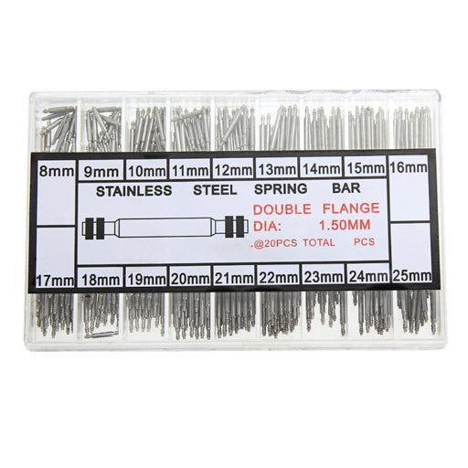 360pcs 8-25mm  Watch Tools Spring Bar Link Pins Tool Parts - Dynagem 