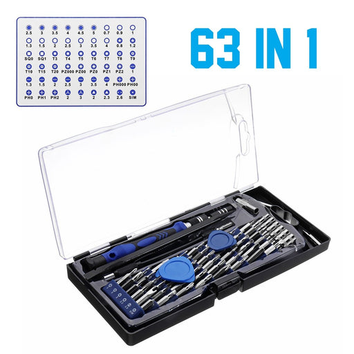 Magnetic Kit 63 in 1 Precision Screwdriver Set - Dynagem 