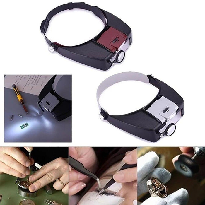 Adjustable Headband Lamp Magnifier - Dynagem 