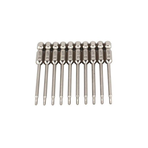 10 Pcs SH1/4, 75mm Long S2 Magnetic Hex Head Screwdriver Bits - Dynagem 