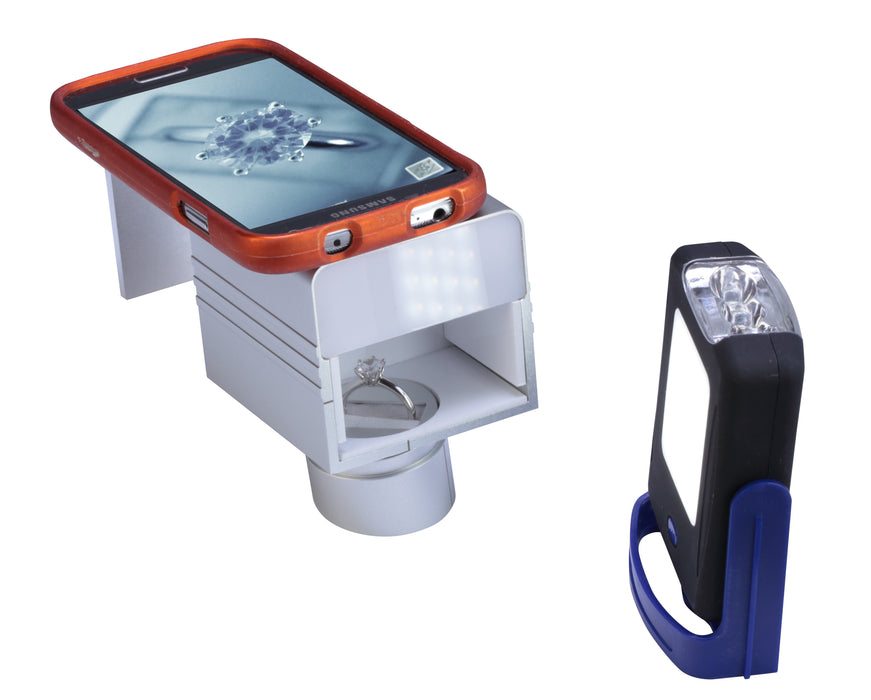 Gemnovo D-Cell Pro Deluxe Smartphone Photo Kit (Silver)